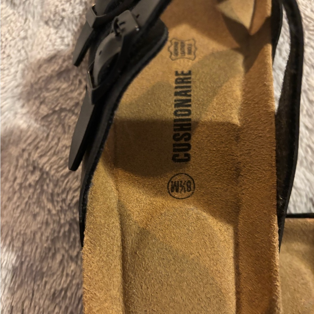 Cushionaire Black Sandals